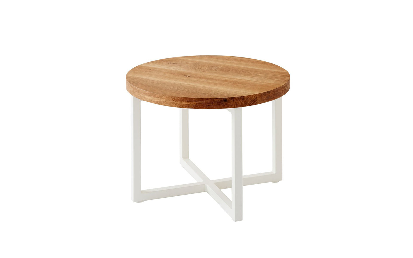 Cross Base Metal Side Table