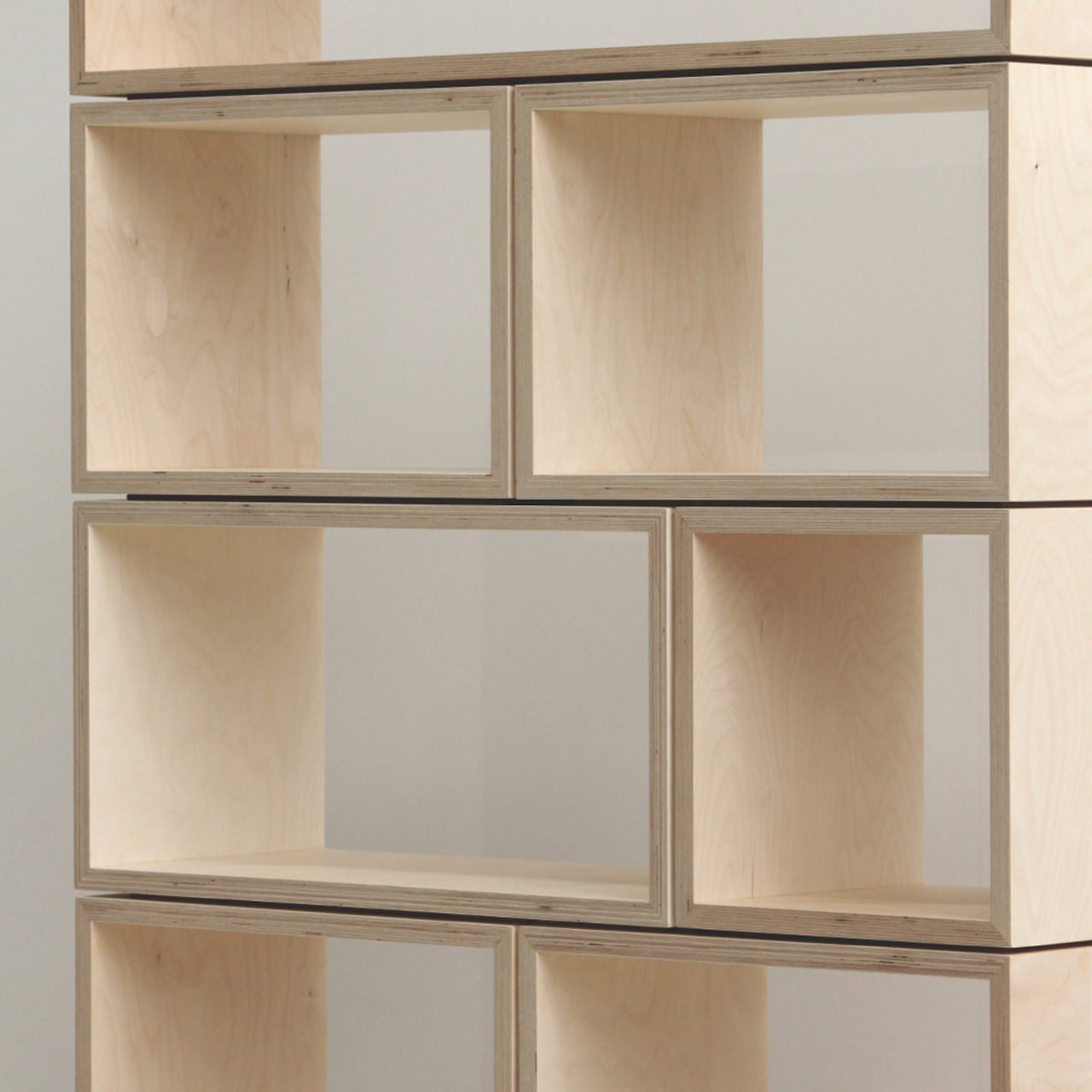 Box shelving store unit